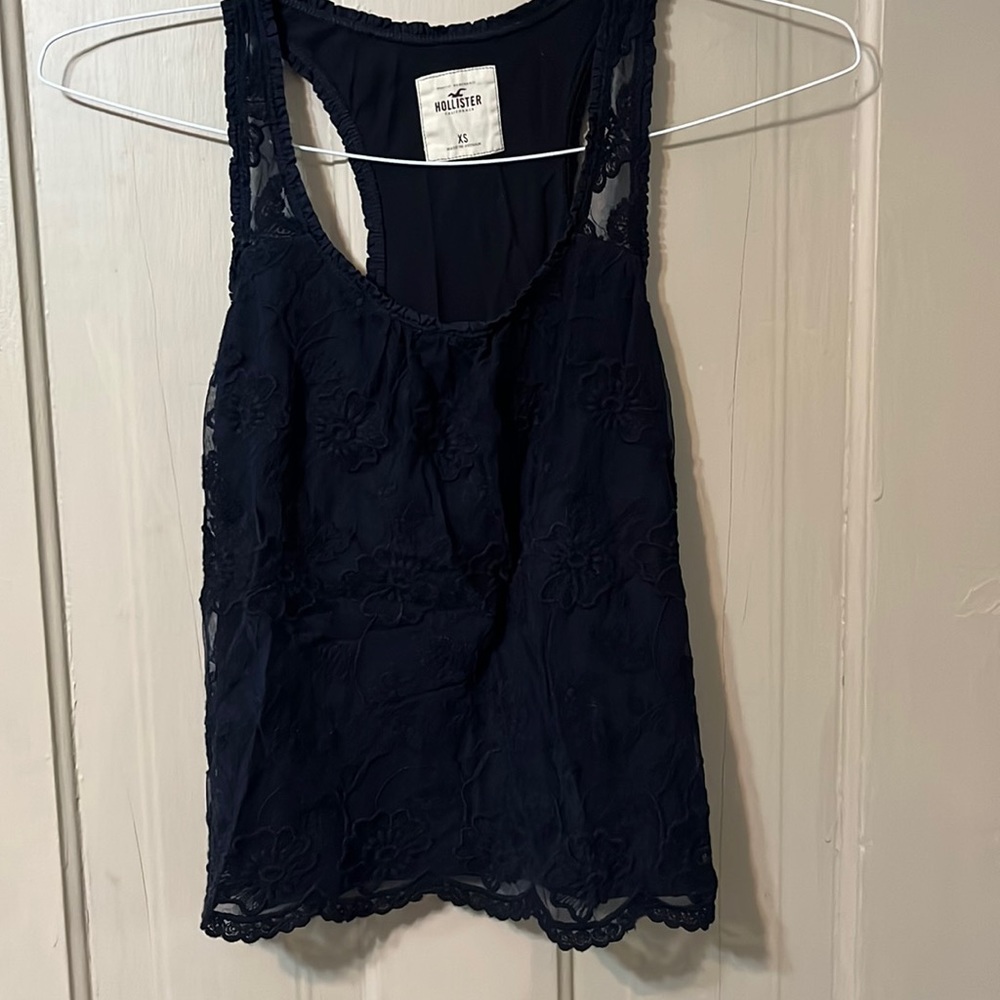 Navy Hollister Tank Top